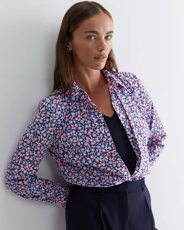 Harlow Georgina Relaxed Shirt in PINK MULTI