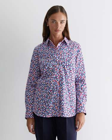Harlow Georgina Relaxed Shirt in PINK MULTI