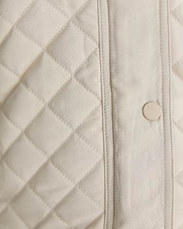 Vera Quilted Vest in STONE