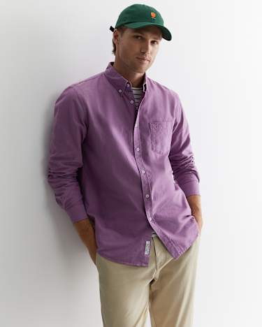 Oxford Long Sleeve Shirt in LILAC