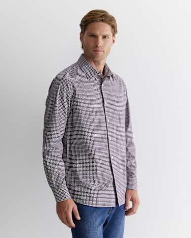 Claremont Print Shirt in LILAC