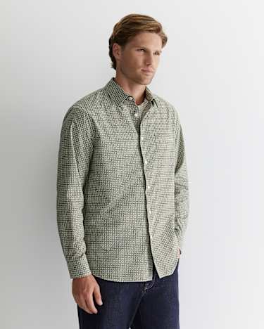 Claremont Print Shirt in FOLIAGE
