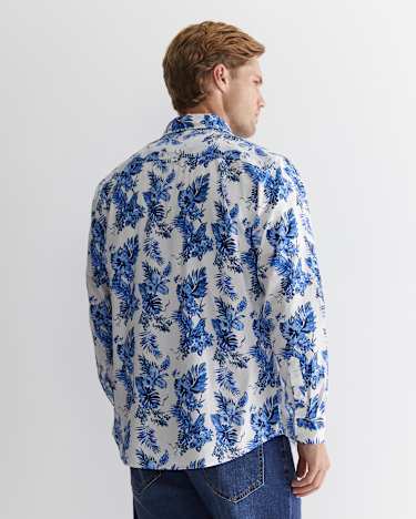 Clifton Print Shirt in BLUE MULTI