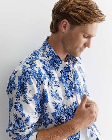 Clifton Print Shirt in BLUE MULTI
