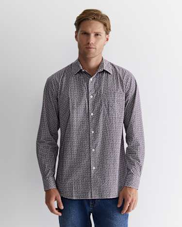 Claremont Print Shirt in LILAC