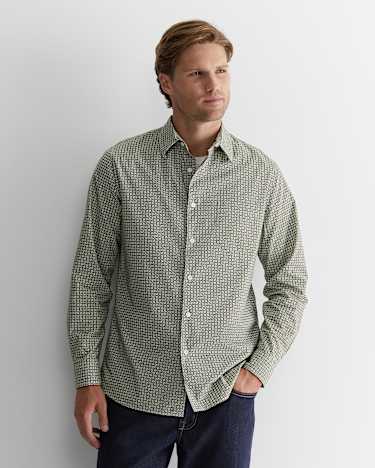 Claremont Print Shirt in FOLIAGE