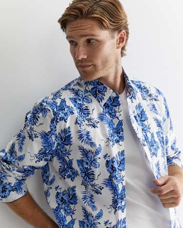 Clifton Print Shirt in BLUE MULTI