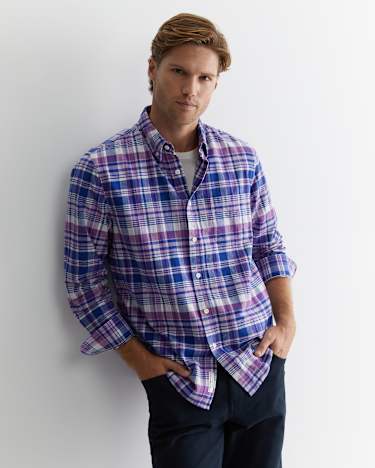 Rundel Check Shirt in PURPLE