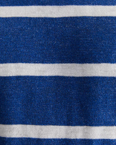 Oliver Stripe Knit in INDIGO/WHITE