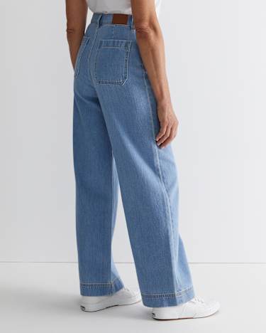 Nili Wide Leg Jean in LIGHT WASH