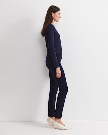 Cleo Velvet Pant in NAVY