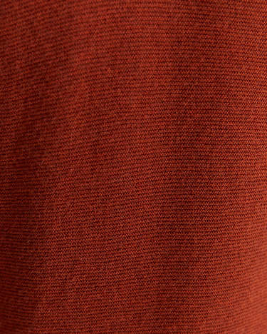 Harrison Wool Blend Quarter Zip in BURNT ORANGE
