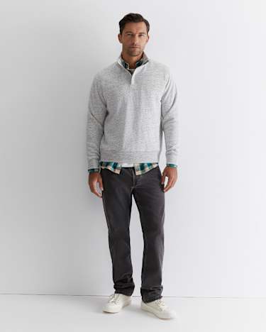 Mont Quarter Zip in OATMEAL