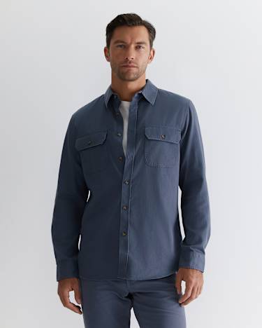 Edgar Shirt in STEEL BLUE