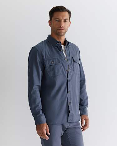 Edgar Shirt in STEEL BLUE