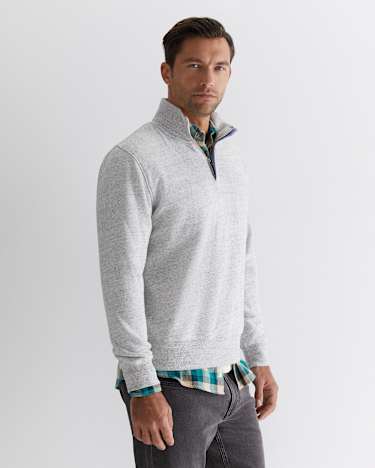 Mont Quarter Zip in OATMEAL