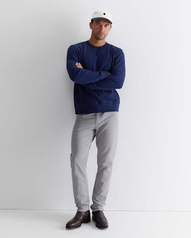 Tapered Bedford Jean in LIGHT GREY