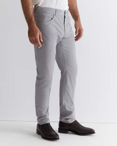 Tapered Bedford Jean in LIGHT GREY
