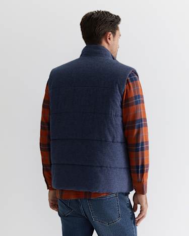 Owen Quilted Vest in NAVY
