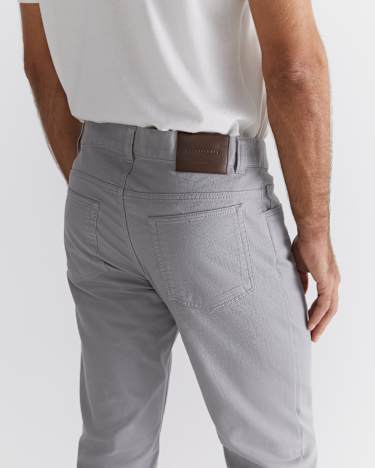 Tapered Bedford Jean in LIGHT GREY