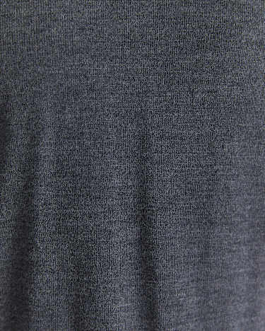 Merino Crew Neck Knit in CHARCOAL MELANGE