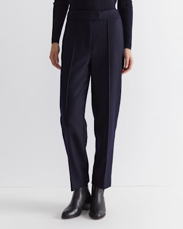 Frankie Twill Straight Pant in NAVY