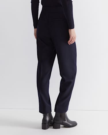 Frankie Twill Straight Pant in NAVY