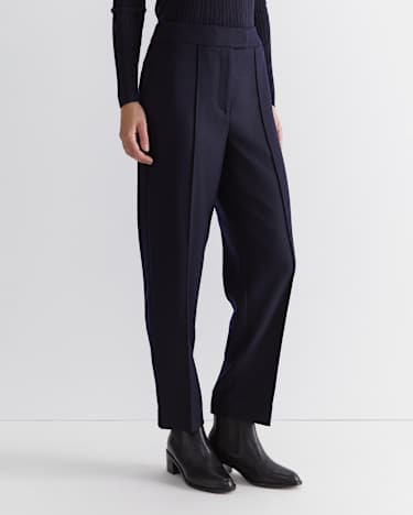 Frankie Twill Straight Pant in NAVY