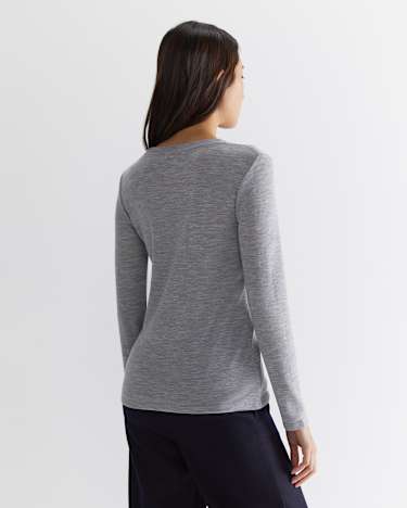 Addison Babywool Top in GREY MARLE