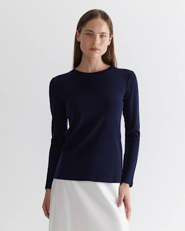 Addison Babywool Top in NAVY