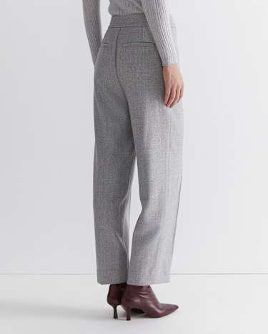 Frankie Twill Straight Pant in SILVER MELANGE