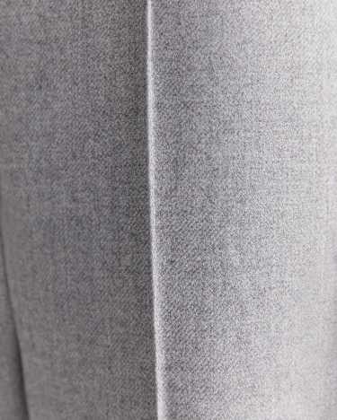 Frankie Twill Straight Pant in SILVER MELANGE