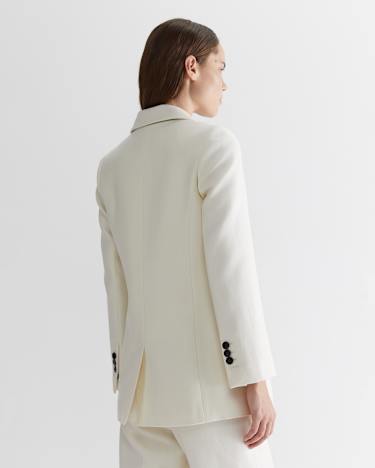 Frankie Twill Coat in WINTER WHITE
