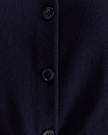 Sunshine Classic Wool Cardigan in NAVY