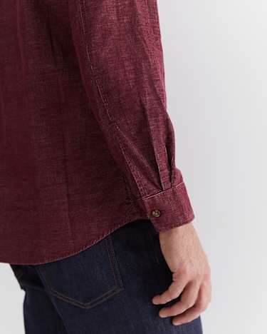 Cullen Cord Shirt in WINEBERRY