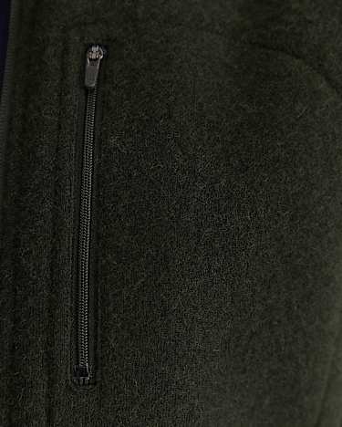 Salford Wool Blend Vest in KHAKI