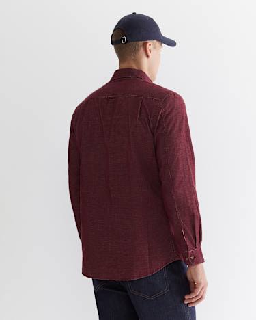 Cullen Cord Shirt in WINEBERRY