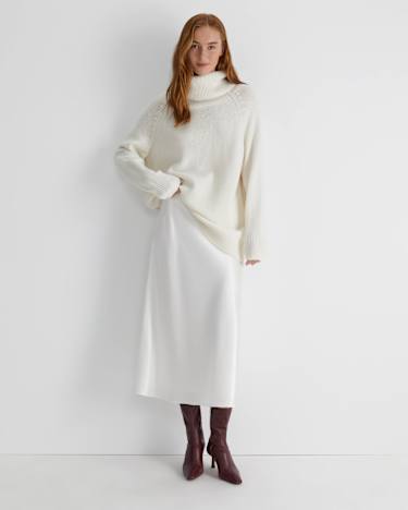 Sunshine Chunky Sweater in WINTER WHITE