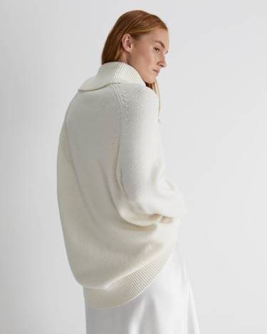 Sunshine Chunky Sweater in WINTER WHITE