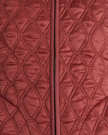Charlie Quilted Vest in ROSEWOOD