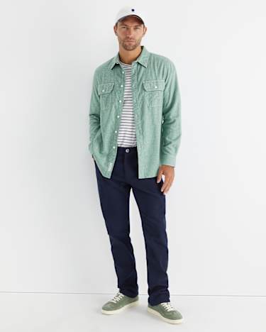 Mclure Long Sleeve Shirt in SAGE