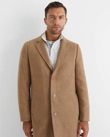 Clayton Melton Wool Jacket in CAMEL