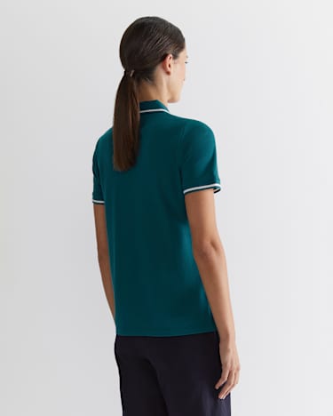 Jodie Pique Polo in TEAL