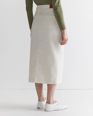 Gabi Midi Skirt in ECRU