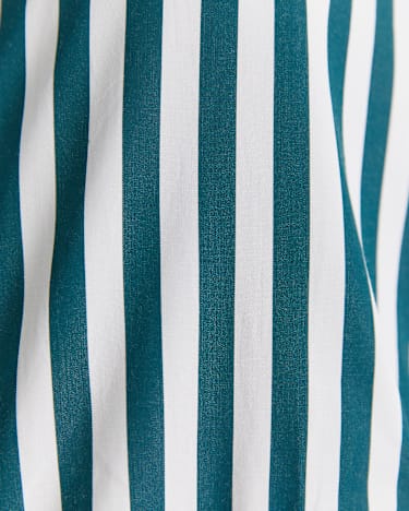 Serena Stripe Shirt in WHITE/GREEN