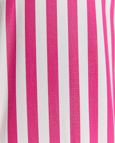 Serena Stripe Shirt in WHITE/PINK