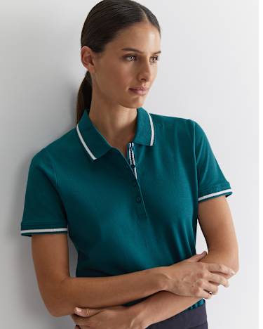 Jodie Pique Polo in TEAL