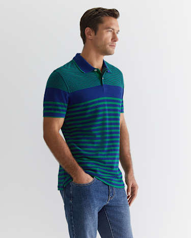 Brookvale Polo in BLUE MULTI
