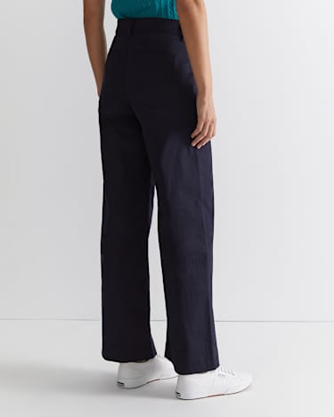 Evie Wide Leg Pant in CLASSIC NAVY