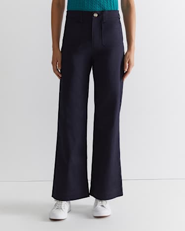 Evie Wide Leg Pant in CLASSIC NAVY